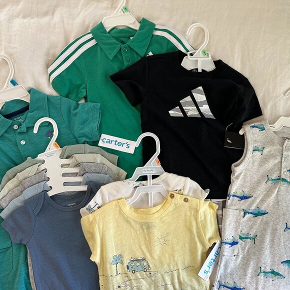 NWT CARTER'S & ADIDAS - BABY BOY - 12M, 18M, 24M - Picture 1 of 13